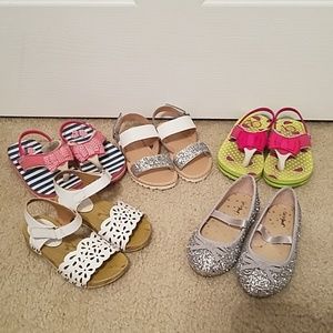Toddler Girl 8 sandals flip flops ballet like shoe